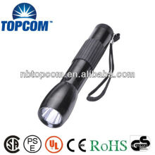 High Power LED Flashlight with Rubber Grip